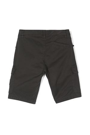 grey cotton shorts STONE ISLAND KIDS | 8016L0210V0163